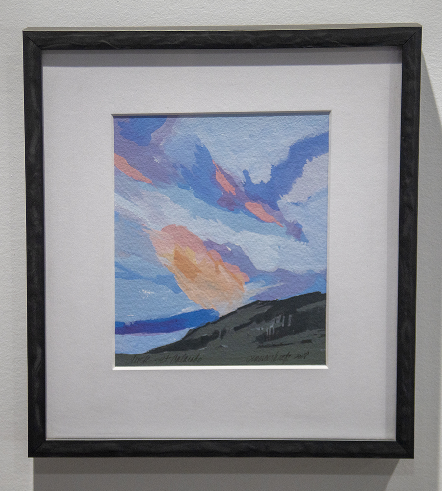 Summer clouds, forest